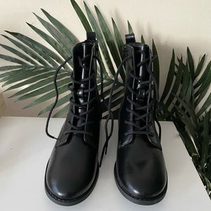 Black Lace Up Boots